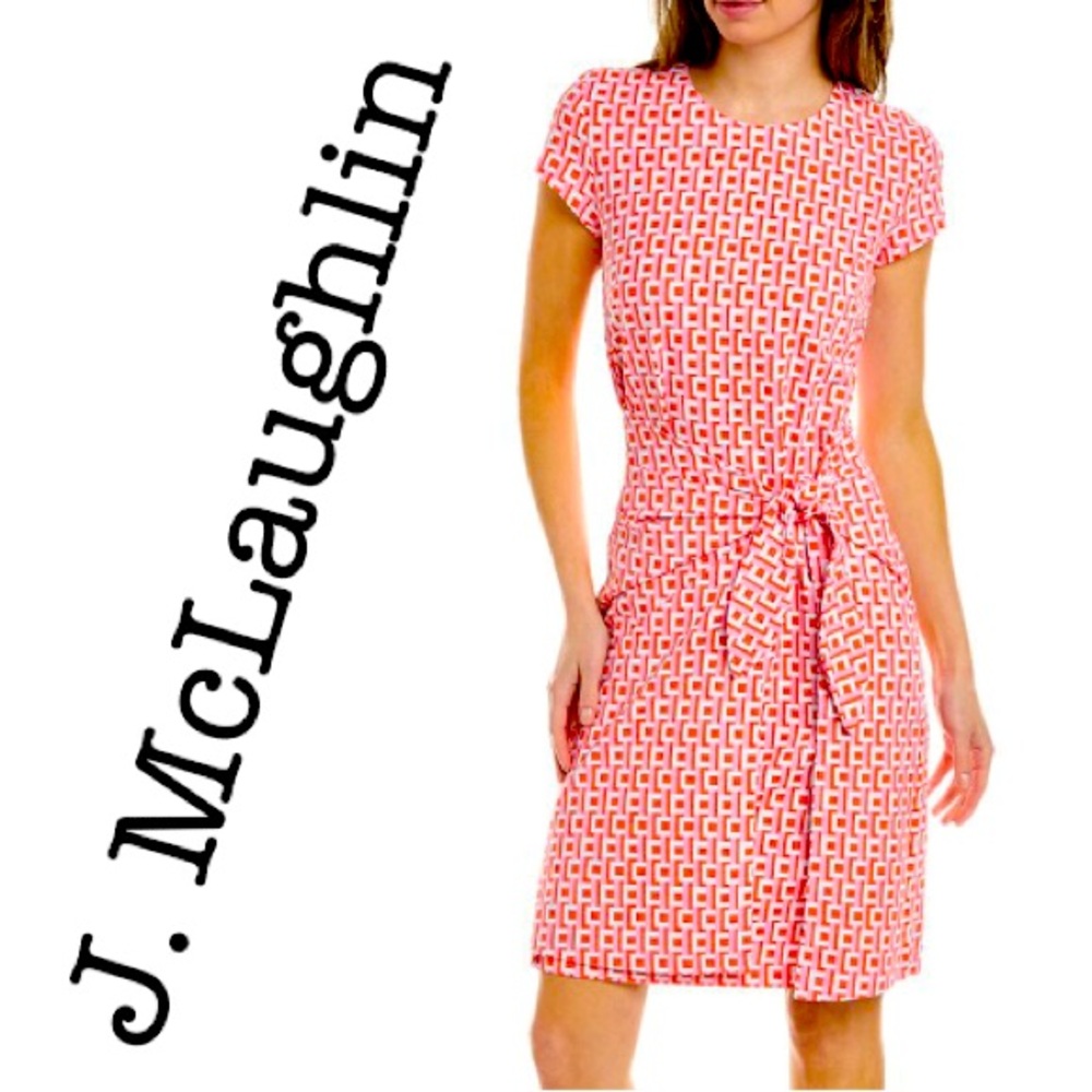 J. Mclaughlin Havanna Catalina Cloth Midi Dress Size XLarge